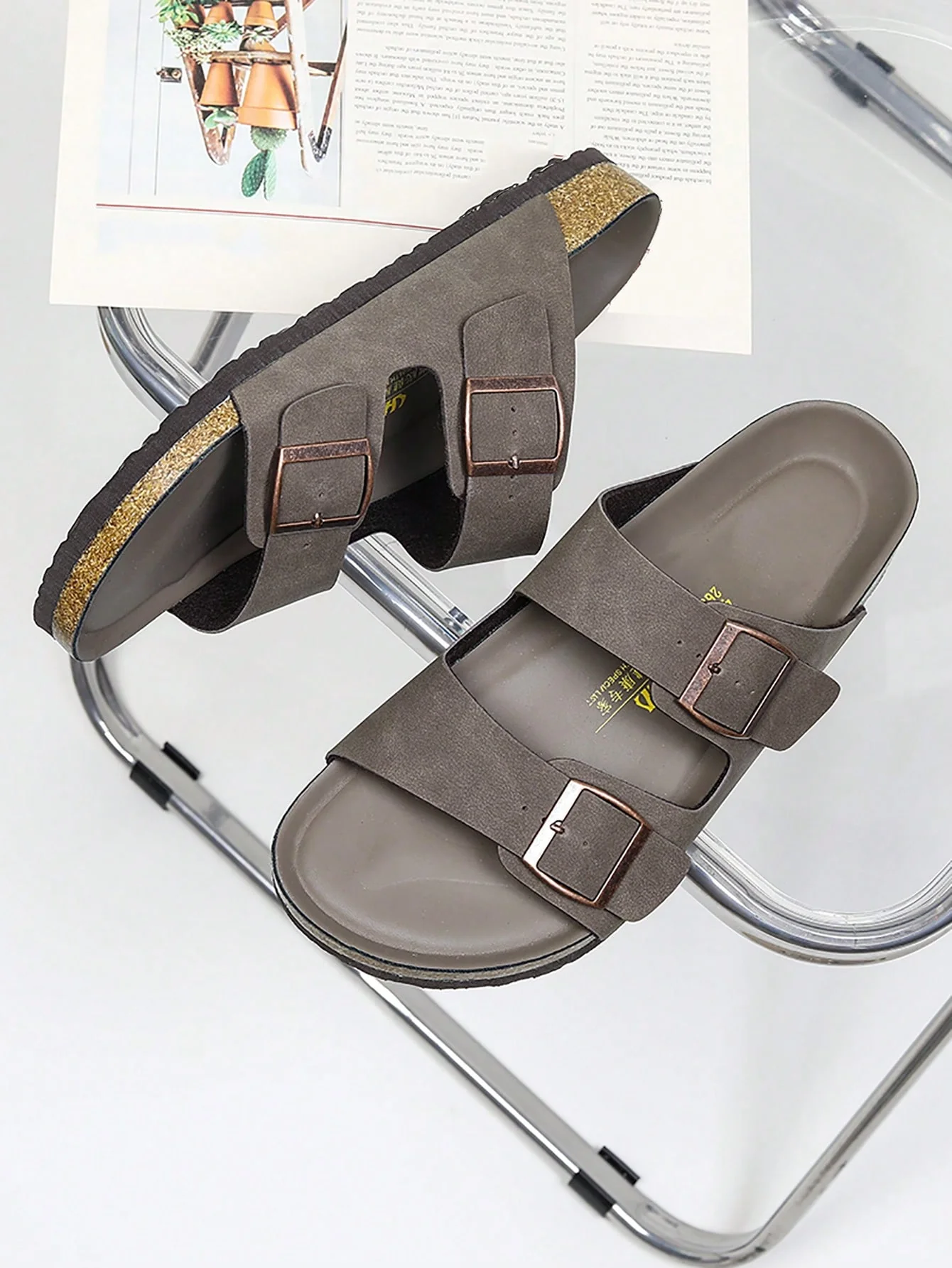 1 Pair Unisex Soft Cork Strap Casual Slippers - Fashion And Comfortable Japanese Style - Image 5