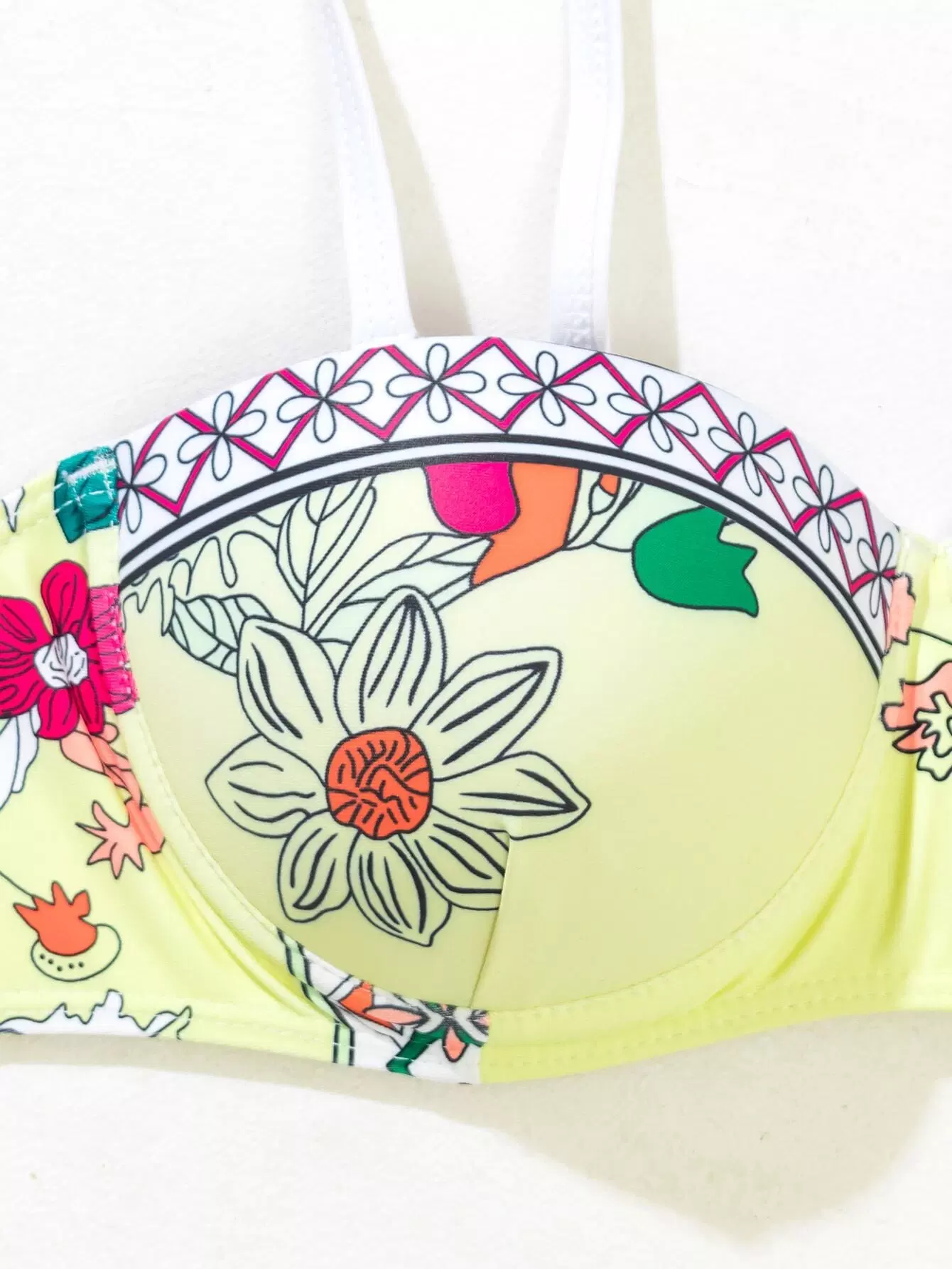 3pack Floral Push Up Bikini Swimsuit & Beach Skirt - Image 7