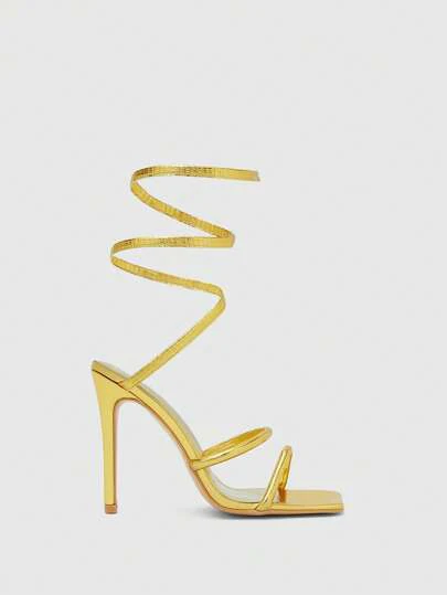 CUCCOO SZL Women Bow Decor Point Toe Chunky Heeled Pumps - Image 3