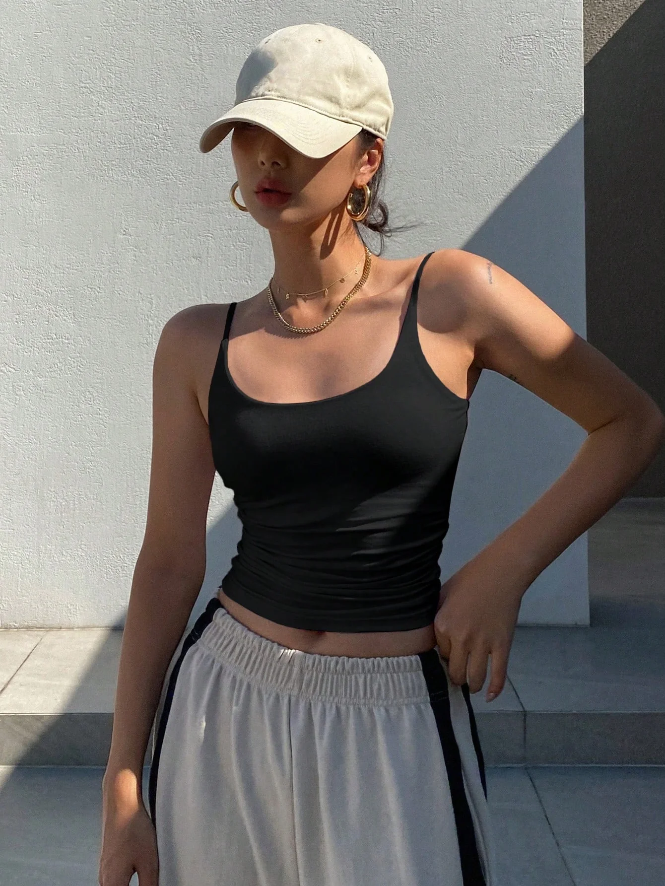 DAZY Women's Solid Color Camisole Top For Summer Tops - Image 3