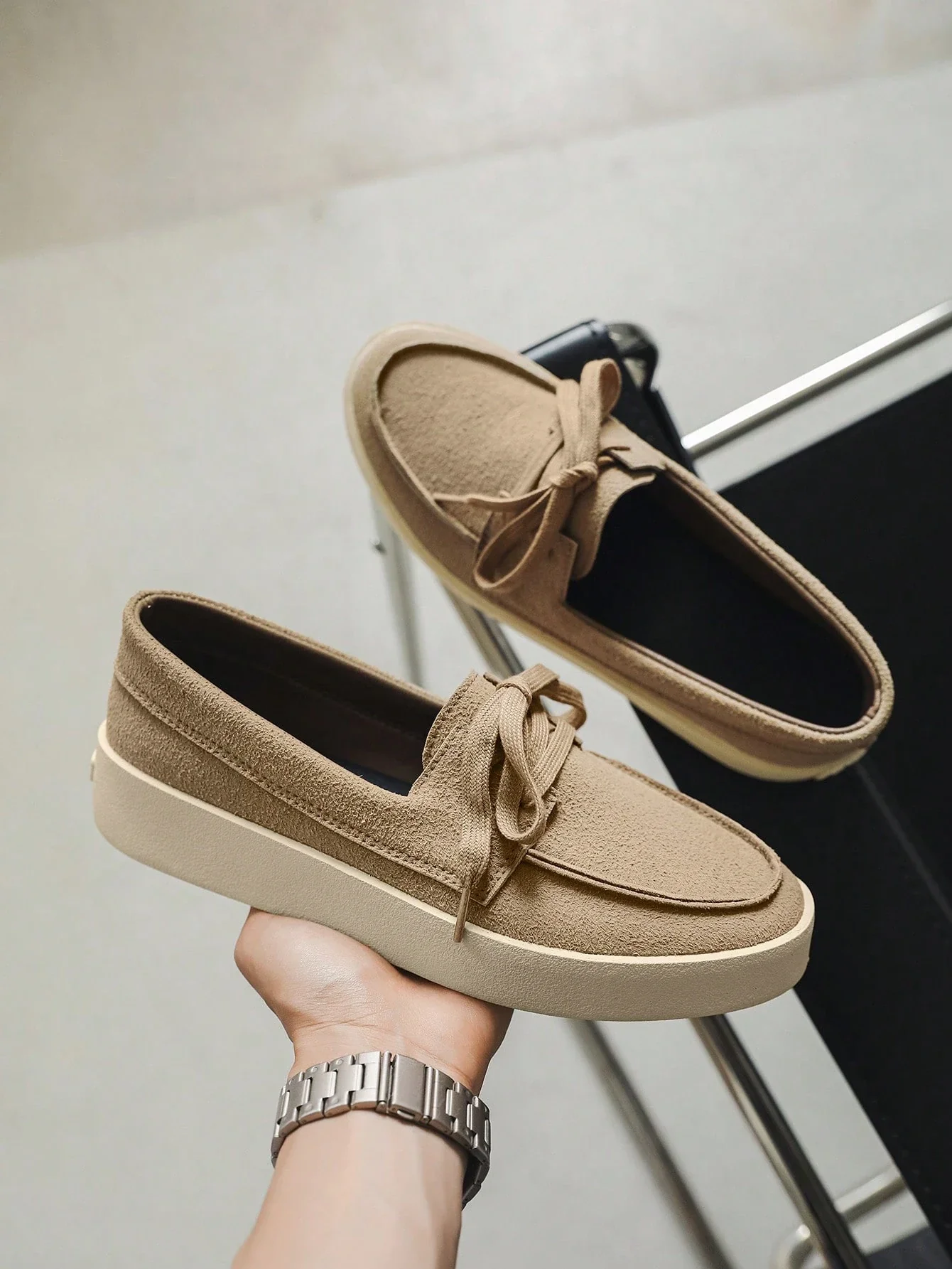 Fashionable Versatile Comfortable Slip-On Casual Outdoor Loafers For Teens And Young Adults - Image 3