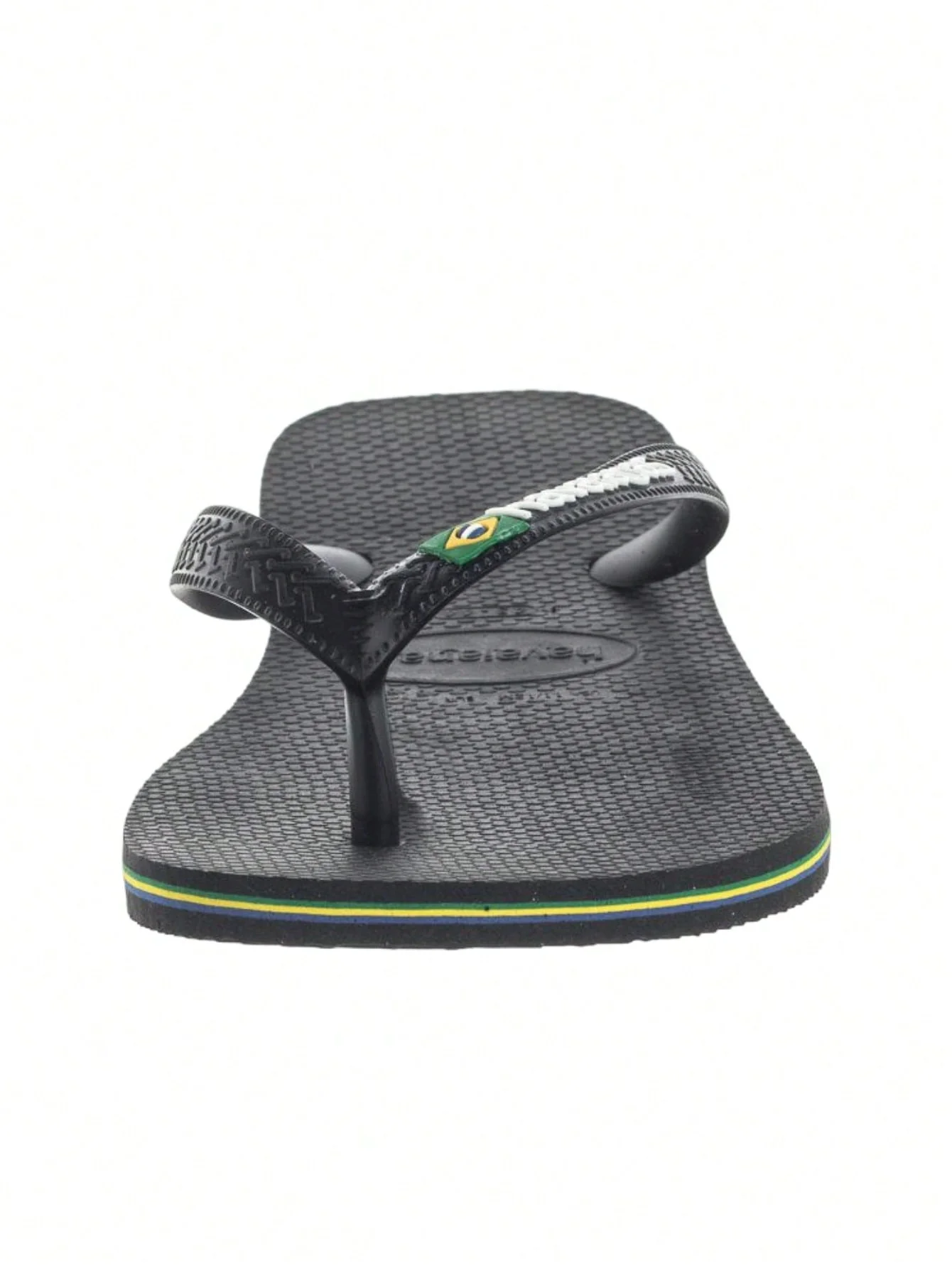 Havaianas Brasil Logo Unisex Flip Flops Black 4110850-1069 - Image 3