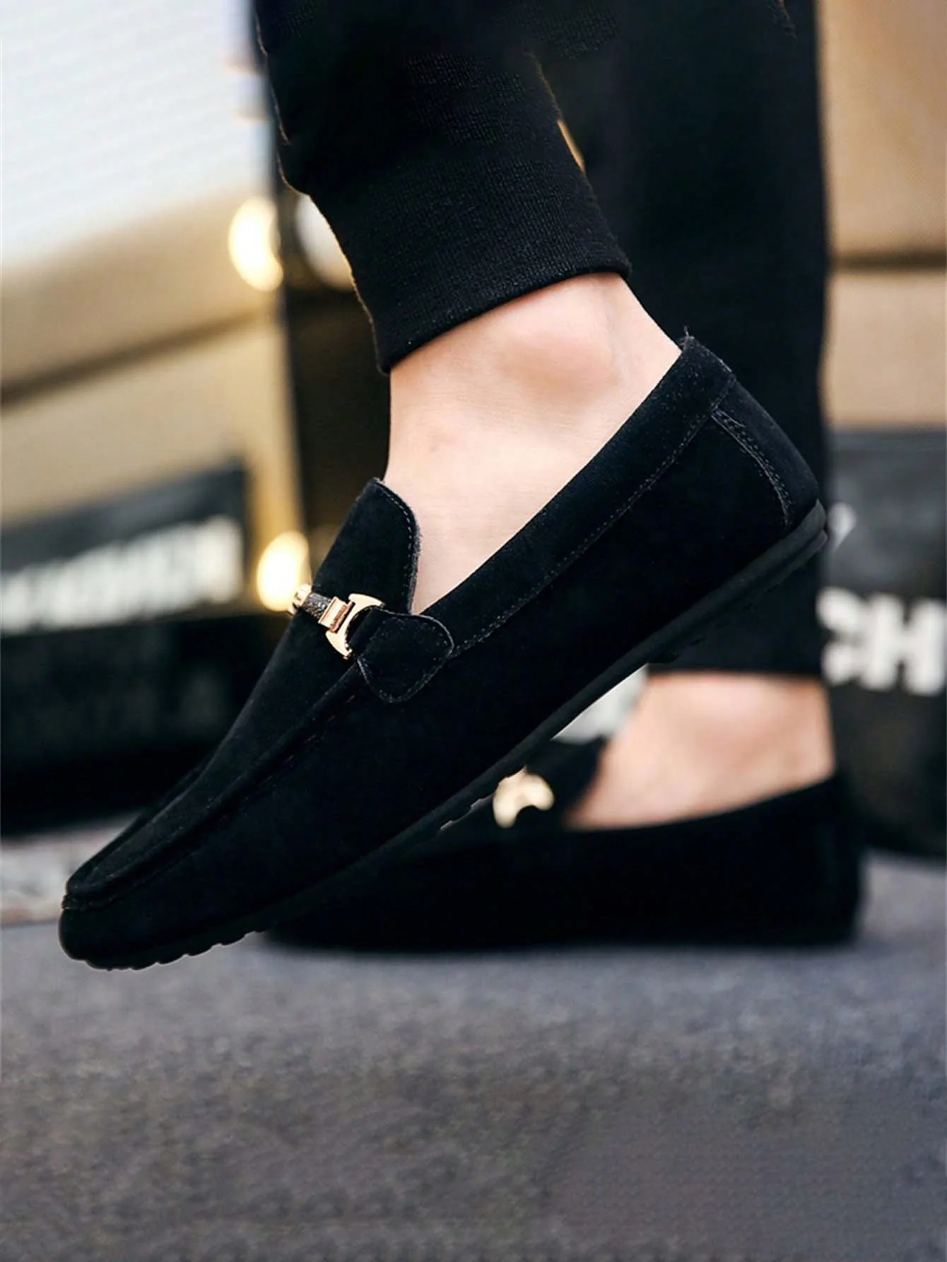Men's Classic Fashionable Comfortable Loafers - Slip-On Lightweight Penny Moccasins - Image 4