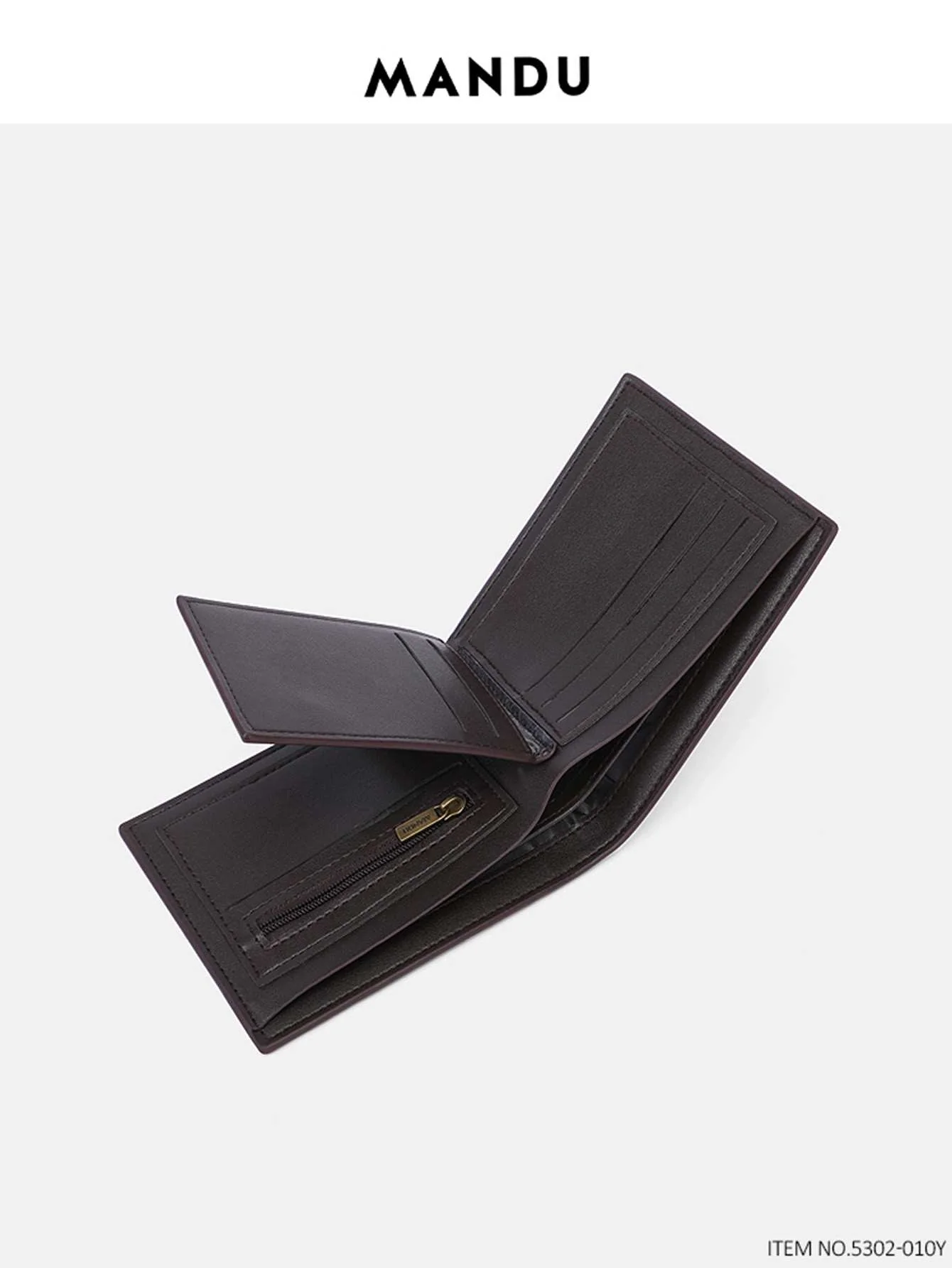 Men's logo engraved wallet with magnetic card protection - Navy Blue - Image 4