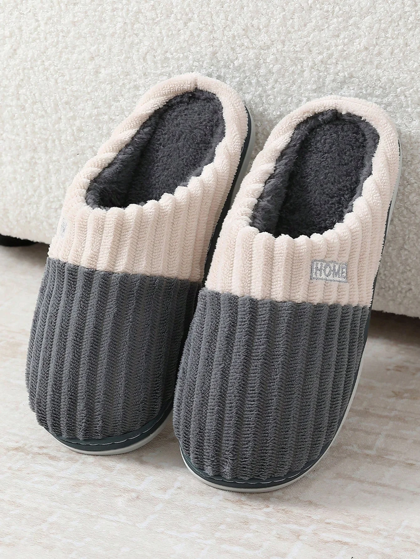 Men's Plus Size 48-49 Fluffy Slippers - Non-Slip - Wear-Resistant - Image 5