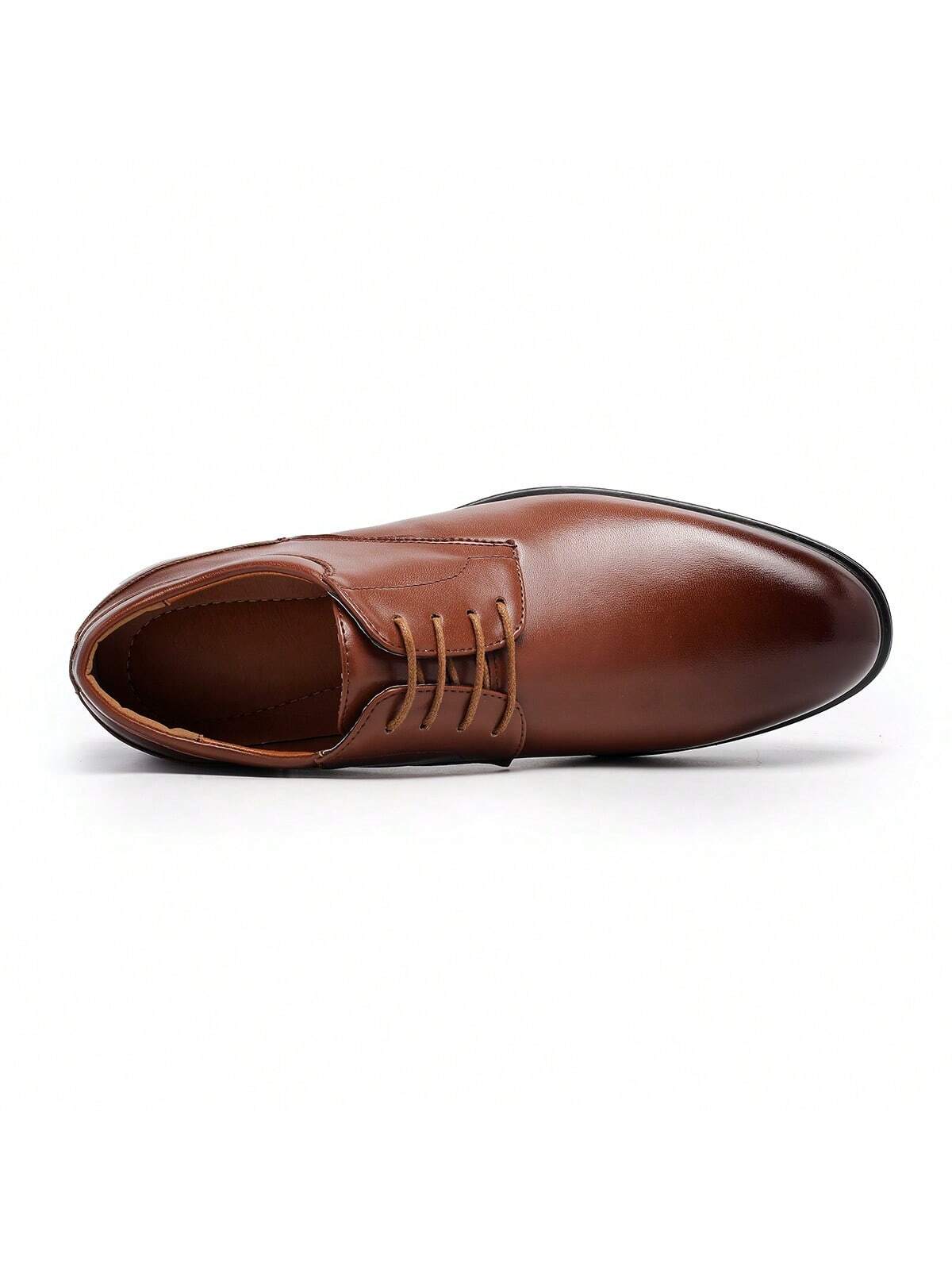 Men's Smooth Pointed Toe Lace-Up Low-Top Business Casual Shoes - Image 5