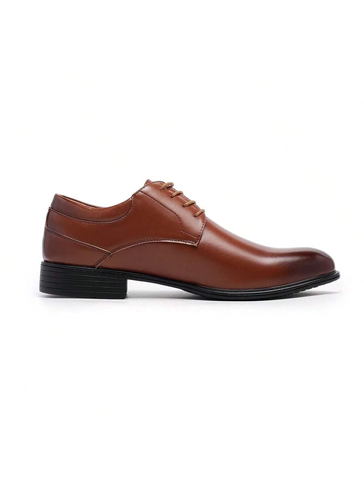 Men's Smooth Pointed Toe Lace-Up Low-Top Business Casual Shoes - Image 6