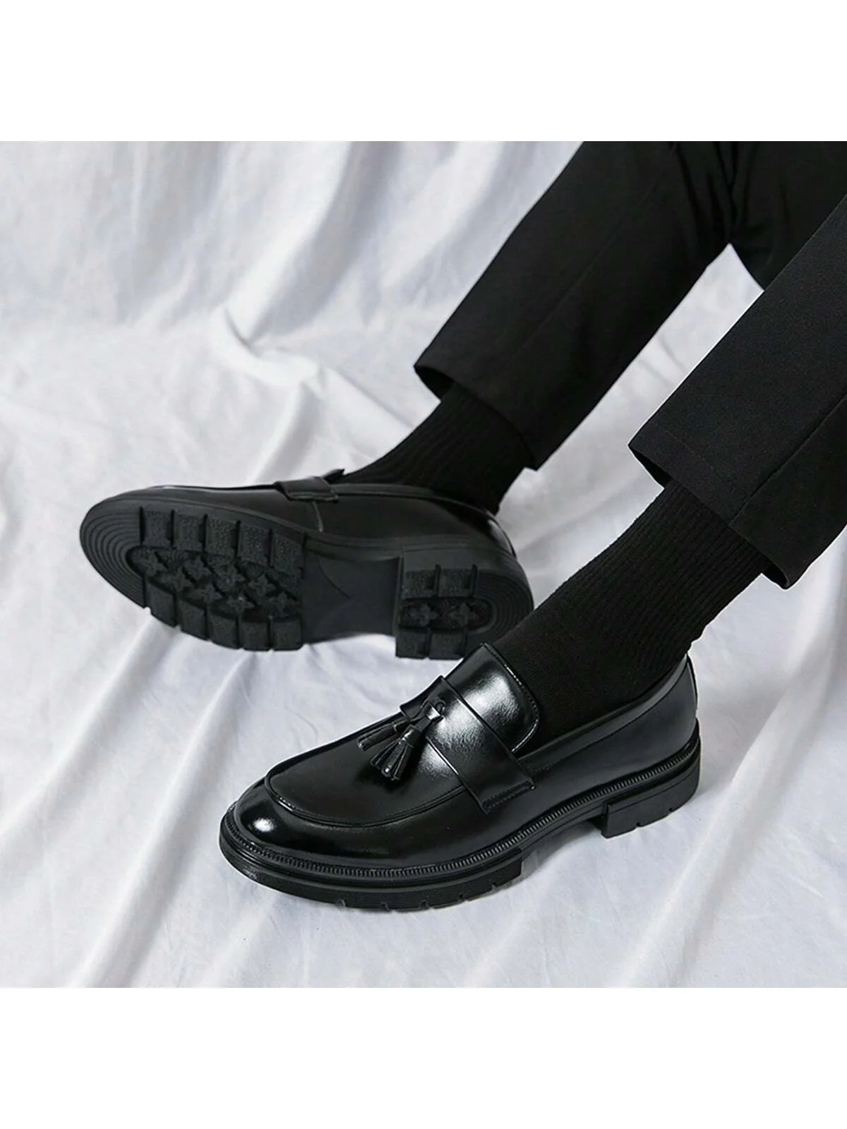 Men's Thick-bottomed Loafers - Image 4
