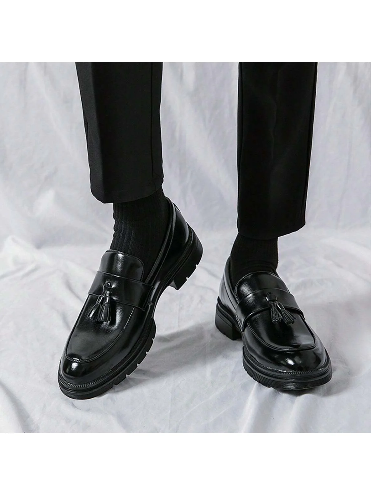 Men's Thick-bottomed Loafers - Image 5
