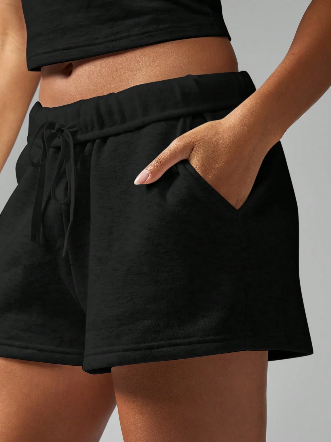 MISSGUIDED Drawstring Athletic Lounge Shorts High Waisted Sweat Shorts Activewear Casual Workout Summer Shorts With Pockets - Image 4