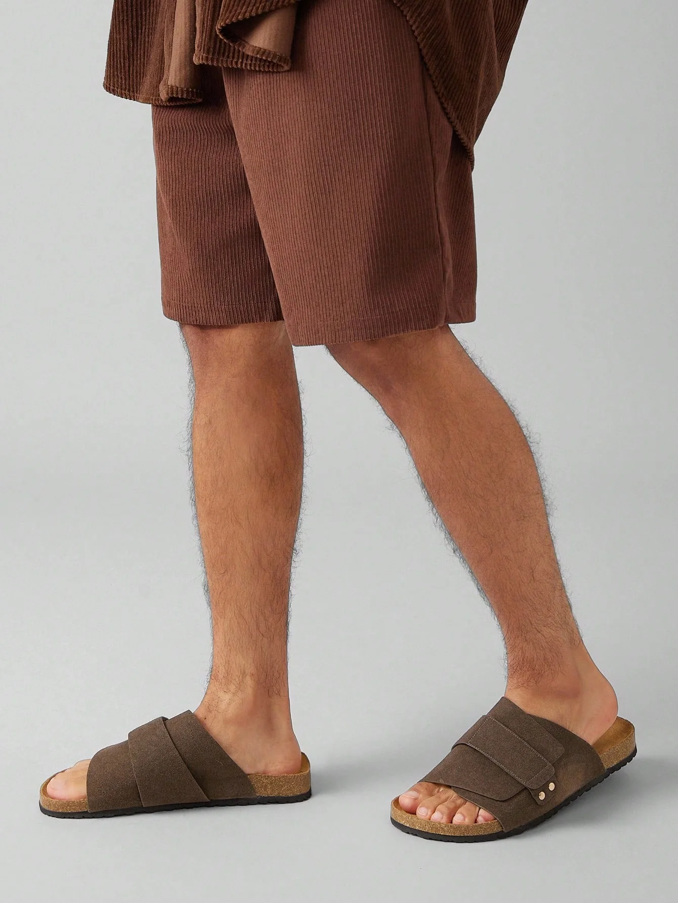 SHUZIA Men's Comfortable Arch Support Adjustable Strap Cork Footbed Sandals - Image 6