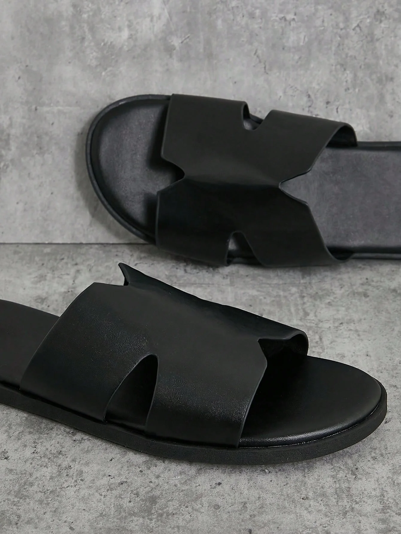 SHUZIA Men's Textured Slide Sandals-High-End Feeling - Image 5