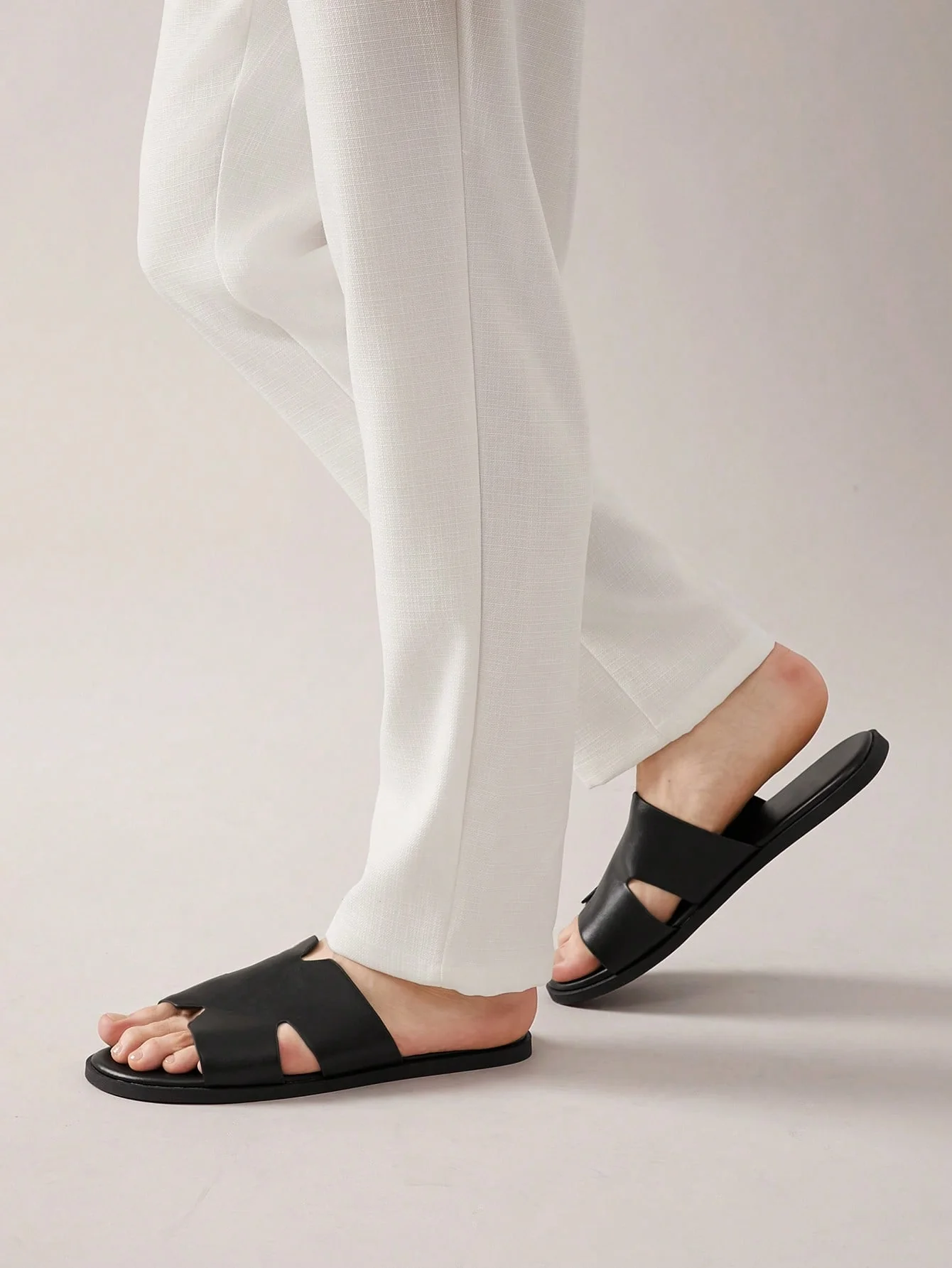 SHUZIA Men's Textured Slide Sandals-High-End Feeling - Image 6
