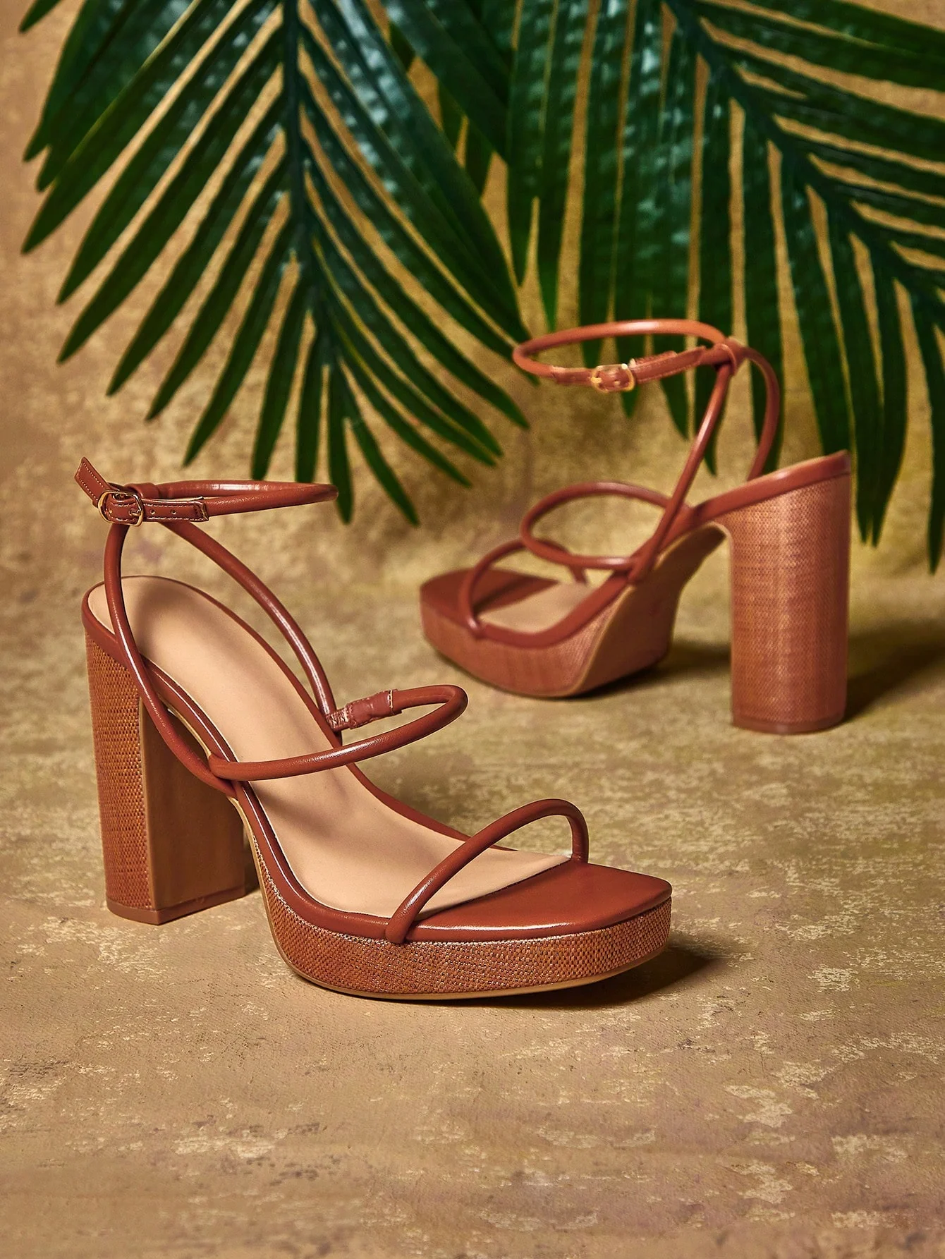 SHUZIA Women's Fashion Comfy Ankle Strap Block Heeled Sandals - Image 6
