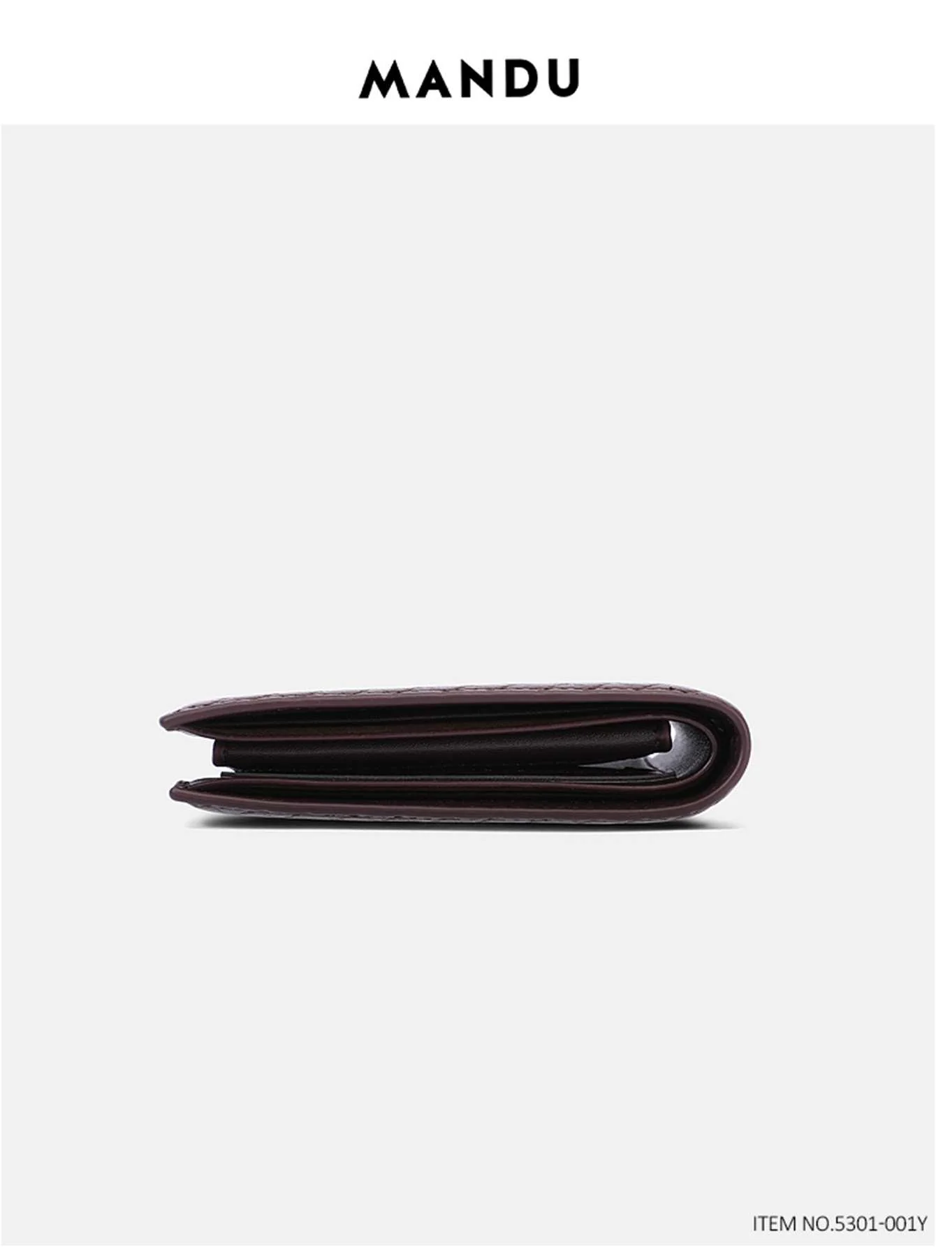 Snakeskin print men's wallet - Coffee Brown - Image 5
