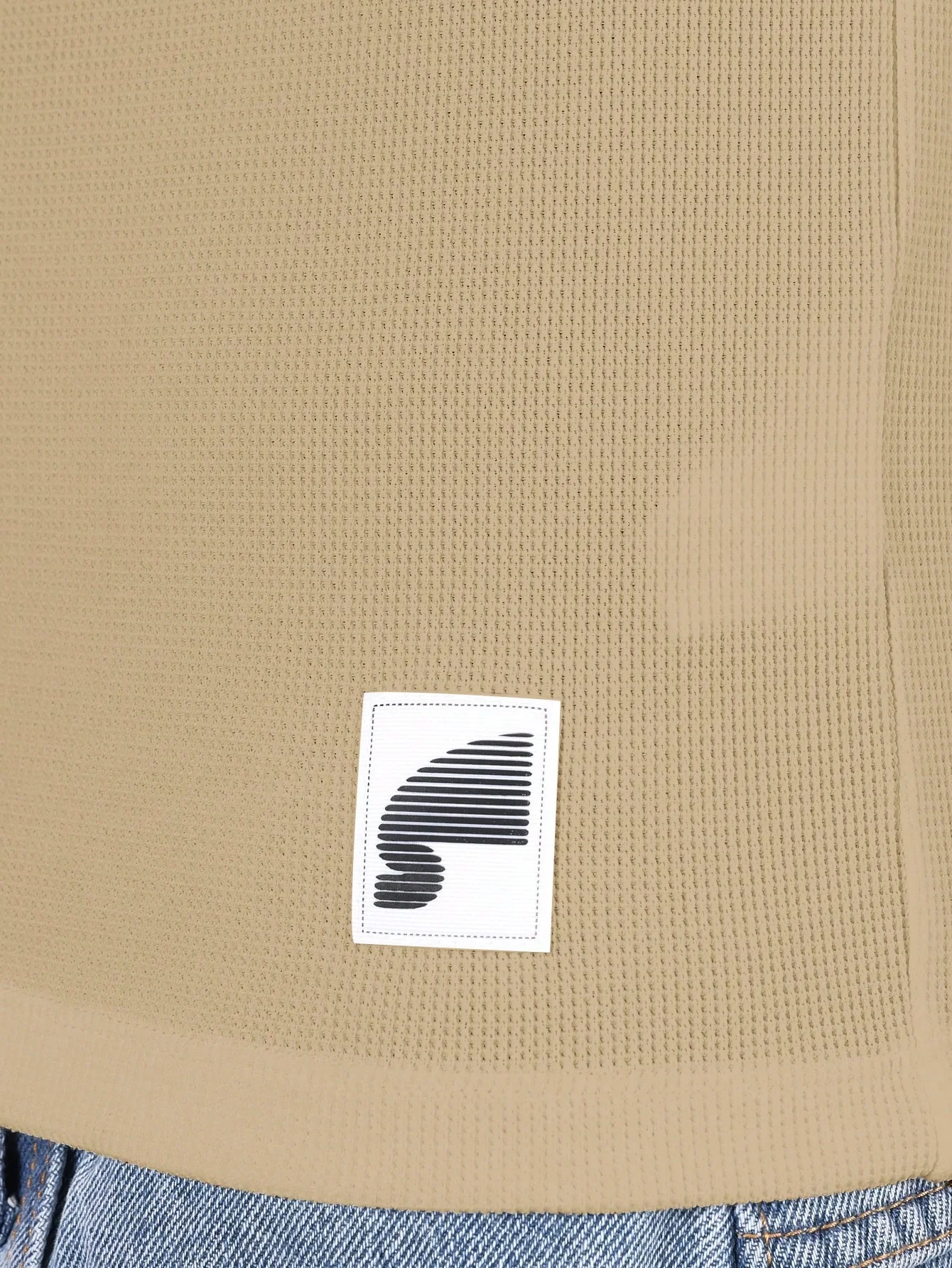 SUMWON Textured Raglan Short Sleeve Muscle Fit T-Shirt Embroidered Statement Ribbed Athletic Sports Casual Spring Summer Wear - Image 4