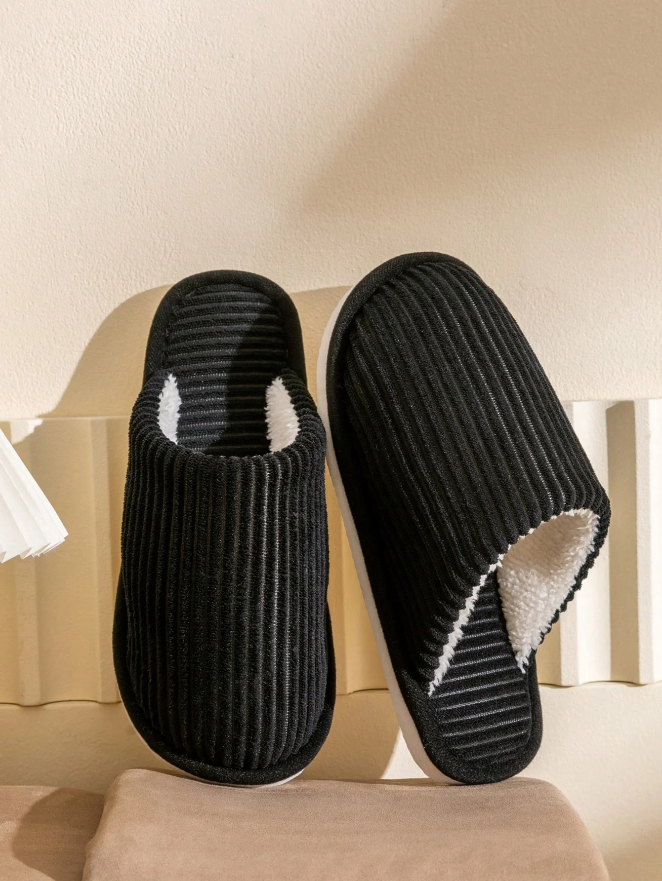 Winter Men Warm Slippers House Non-Slip Soft Shoes Comfortable Flat Heel Home Indoor Bedroom Fluffy - Image 5